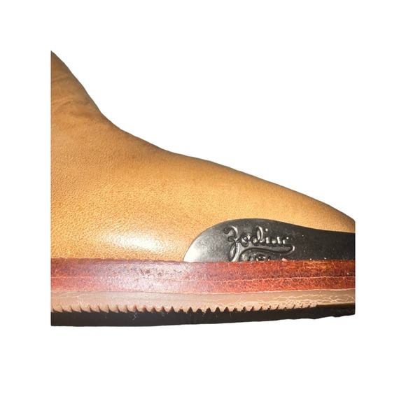 Vintage 70's Zodiac tan leather western calf boots. NEW Women's size 8.5 - Picture 11 of 11